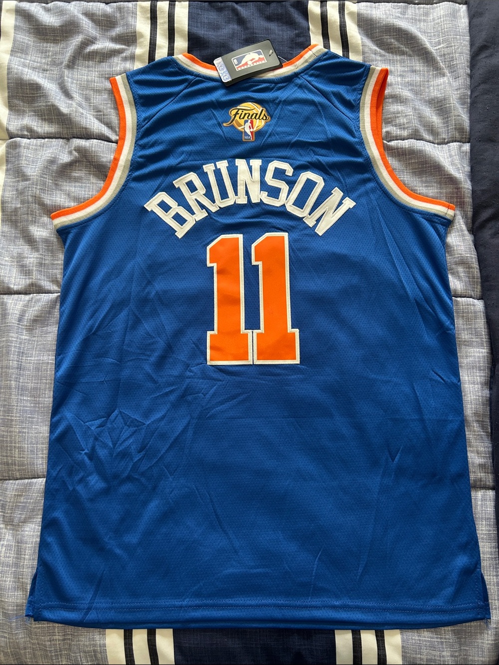 NY Knicks Brunson Finals Home Jersey